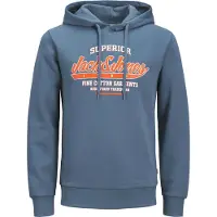 Jack & Jones Logo 2 Col Hoodie Bleu S Homme
