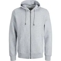 Jack & Jones Bradley Plus Size Full Zip Sweatshirt Gris 6XL / Regular Homme