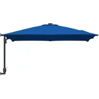 vidaXL Parasol de jardin bleu azur 248,5 x 247,5 x 160 cm
