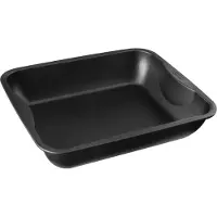 Zenker 7201 Plat À Four Xxl Rectangle, Plat À Four, Plat À Poulet, Plat Rectangle Xxl, Acier, Noir, 40 X 34 X 8 Cm