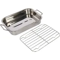 Kitchen Craft Plaques à rôtir - avec grille - 27 x 20 cm