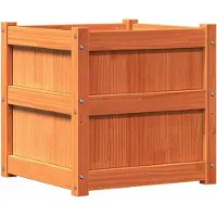 vidaXL Jardinières 2 pcs cire marron bois de pin massif