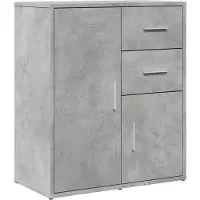 DKD Home Decor Buffet gris béton 60x31x70 cm bois composite