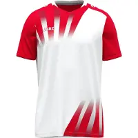 Jako Maillot Enfants Vintage KA - 4245, Couleur:blanc/rouge, Taille:164