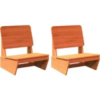 vidaXL Chaises de jardin 2 pcs. Marron cireux 60x64x70,5 cm Pin massif
