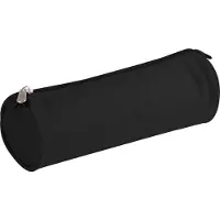 Clairefontaine 3329680081138, Trousse à crayons souple, Polyester, Noir, Couleur unie, Fermeture éclair, 220 mm