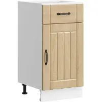 vidaXL Armoire basse de cuisine Lucca Chêne Sonoma Matériau dérivé du bois