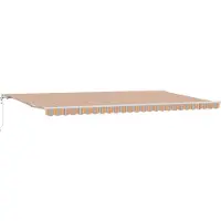 vidaXL Store banne rétractable multicolore 600 x 300 cm en tissu et aluminium