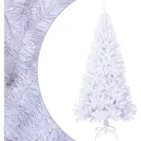 vidaXL Arbre de Noël artificiel avec branches épaisses blanc 180cm PVC