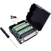 TRU COMPONENTS D-SUB Buchsenleisten-Set Polzahl 25 Schrauben 1 St., Câble + prise électronique, Noir
