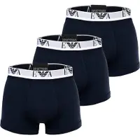 Emporio Armani Boxers bleu marine / blanc