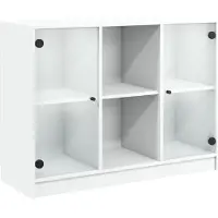 vidaXL Sideboard blanc 102x37x75,5 cm Bois composite