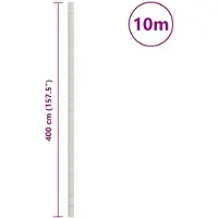 vidaXL Membrane anti-mauvaises herbes blanc 4x10 m PP