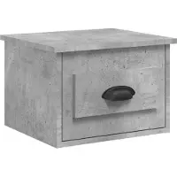 vidaXL Tables de chevet murales 2 pcs gris béton 41,5x36x28 cm