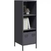 vidaXL Highboard Anthracite 35x39x103,5 cm Acier