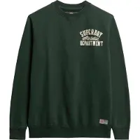 Superdry Sweat-shirt 'VINTAGE ATHLETIC' vert foncé / blanc