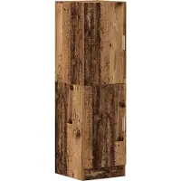 vidaXL Armoire de cuisine imitation vieux bois 38x41,5x131,5 cm Matériau dérivé du bois