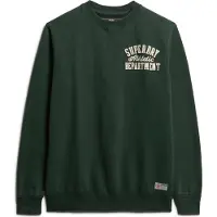 Superdry Sweat-shirt 'VINTAGE ATHLETIC' vert foncé / blanc