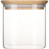 Pebbly Pot de Stockage Pebbly Rond Bois 800 ml