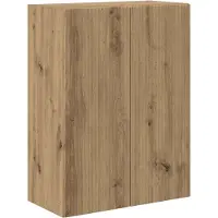 vidaXL Armoire TV Artisan-Chêne 59,5 x 31 x 80 cm Bois composite