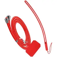 Jaym Coque Silicone Avec Tour De Cou Et Tour De Poignet Inclus Pour Iphone 14 Rouge - Pop ** (Apple iPhone 14), Coque pour téléphone portable, Rouge