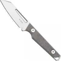 Kizer Cutlery Vanguard Phasmids 1079A3 Satin AEB-L, Gray Micarta, couteau fixe, Johan Jordaan design