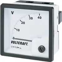 Voltcraft AM-72x72/40V Analog-Einbaumessgerät AM-72x72/40V 40 V Drehspule (AM-72x72/40V)