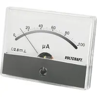 Voltcraft AM-86X65/100µA Appareil de mesure encastrable AM-86X65/100µA/DC 100 µA bobine rotative (AM-86X65/100&micro,A)