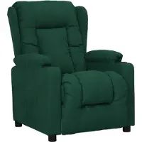 vidaXL Fauteuil relax vert foncé Tissu