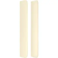 vidaXL Tête de lit avec oreilles Crème 103x16x118/128 cm Similicuir