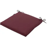 Madison Galette de Chaise Madison Recycled Canvas Bordeaux (40 x 40 cm)
