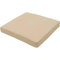 Madison Galette de Chaise Recycled Canvas Beige (60 x 60 cm)