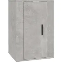 vidaXL Ensemble de 3 meubles TV en bois gris béton