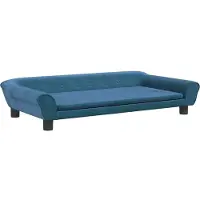vidaXL Canapé pour enfants Bleu 100x50x26 cm Velours