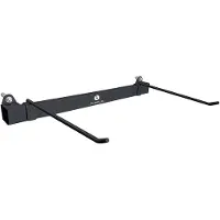 SVELTUS Support mural pour tapis avec oeillets, variable - noir