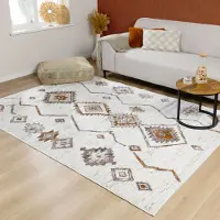 FRAAI Tapis berbère - Blend Aztec Terracotta | 80x150 cm | Rectangulaire | Pile haute
