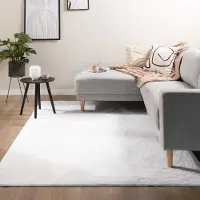 NATURL. Tapis doux à poils courts - Cozy Blanc | 150x230 cm | Rectangulaire | Pile courte