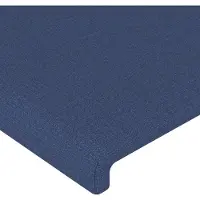 vidaXL Tête de lit LED bleue 100x5x118/128 cm Tissu