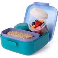 Amuse Boîte à lunch Rikko PP lagoon sky, Lunch box, Bleu