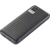 Voltcraft VC-WT-K512 Powerbank 10000 mAh Fast Charge LiPo Noir Indicateur de statut (10000 mAh, 37 Wh), Chargeur de secours, Noir