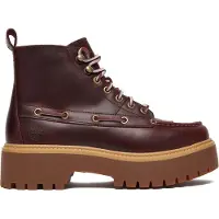 Timberland Bottes à lacets 'TB0A27YZEIW1 STONE STREET MID LACE UP BOOT BURGUNDY FULL GRAIN' bourgogne