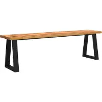 vidaXL Banc avec bord vivant 160 cm bois d'acacia massif