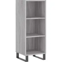 vidaXL Sideboard Gris Sonoma 34,5x32,5x90 cm Matériau dérivé du bois
