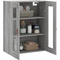 vidaXL Armoire murale Gris Sonoma 69,5x34x90 cm