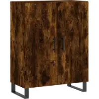 vidaXL Highboard chêne fumé 69,5x34x180 cm bois composite