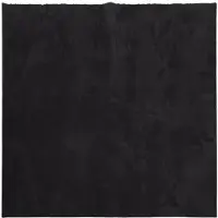 vidaXL Tapis HUARTE à poils courts doux et lavable noir 240x240 cm