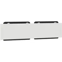 vidaXL Coussin de tête de lit "Zadar" noir et blanc 200 cm similicuir