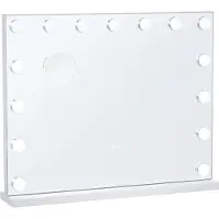 Vevor Miroir de Maquillage Hollywood avec 15 Ampoules LED Intensité Variable