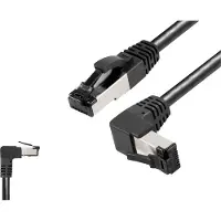 Bkl Electronic 144026 Câble réseau RJ45, câble patch CAT 8.1 S/FTP 3 m noir H (S/FTP, CAT8.1, 3 m)