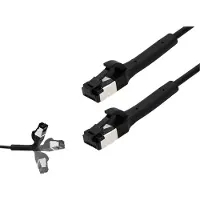 Bkl Electronic 144015 Câble réseau RJ45, câble patch CAT 8.1 U/FTP 5 m noir (U/FTP, CAT8.1, 5 m)
